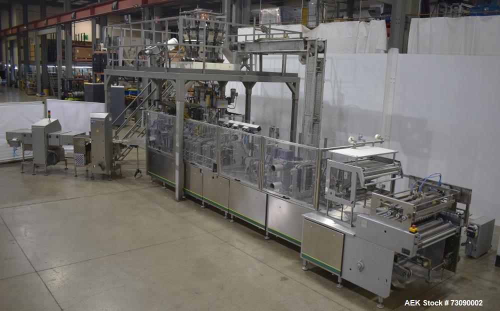 Used SN Machinery FMM22 Duplex HFFS Pouch Machine – With Ishida 16-Head Scale & More
